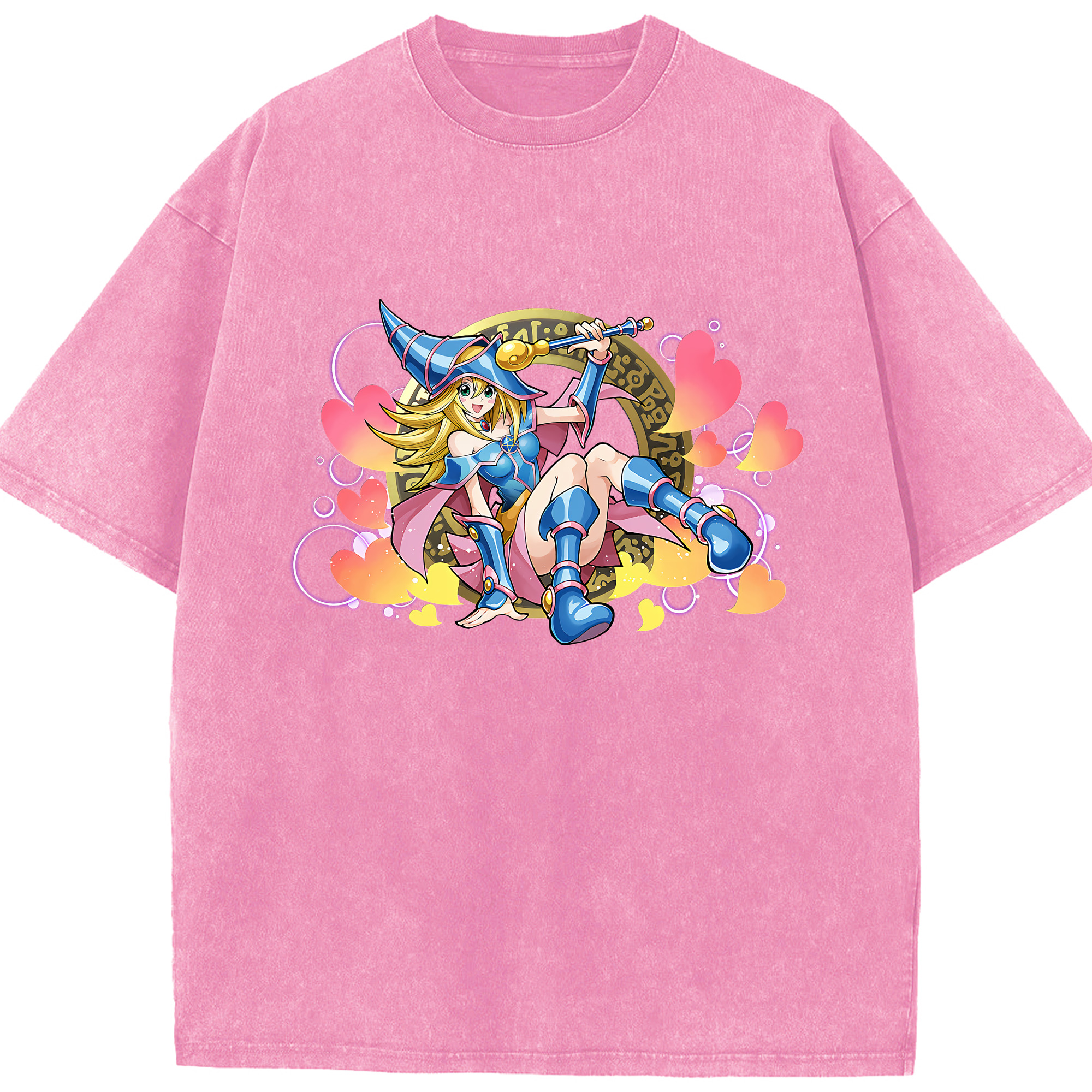 （画像用） 遊☆戯☆王 Yu-Gi-Oh! 綿100% ヴィンテージ風 半袖Tシャツ（フロントプリント）